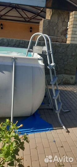 Каркасный бассейн прямоугольный бу