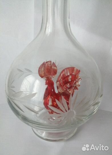 Графин с петухом внутри, редкость