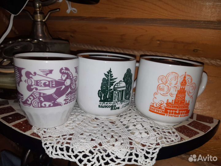 Кружки бокалы чашки СССР 4 штуки