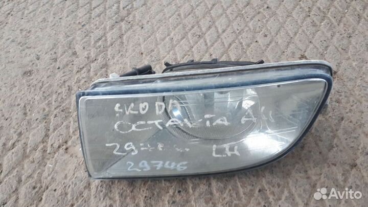 Фара противотуманная skoda octavia a4