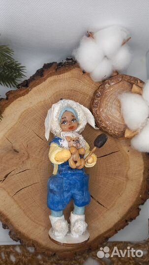 Елочные ватные игрушки