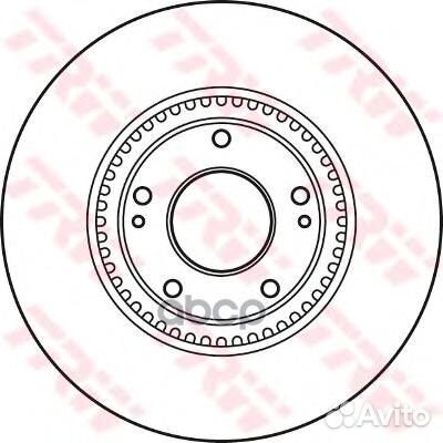 Диск тормозной перед DF4957S DF4957S TRW