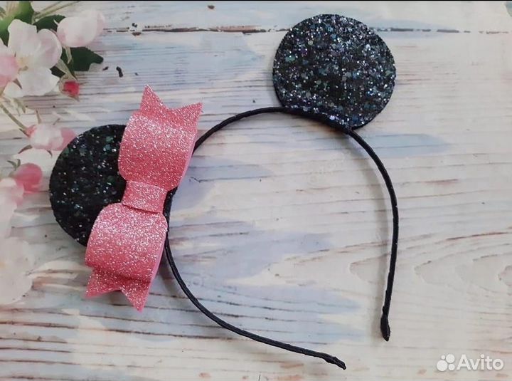 Ободок Ушки Минни Мауса для фотосессии