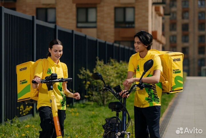 Яндекс.Еда пеший или вело Курьер