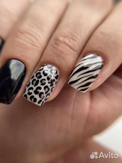 Педикюр с покрытием лаком