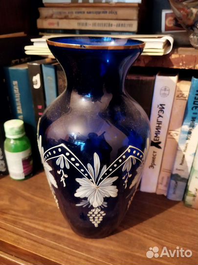 Ваза цветное стекло СССР