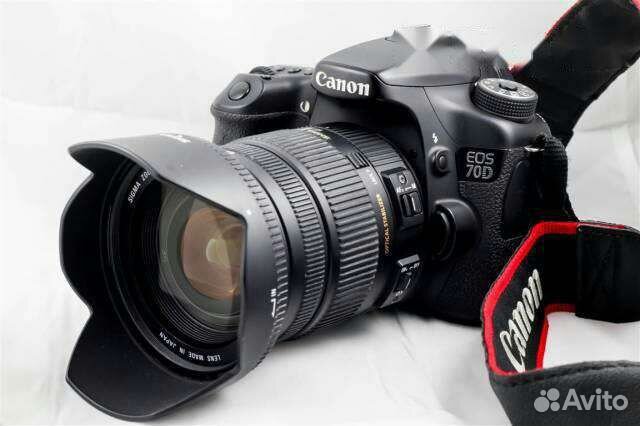 Зеркальный фотоаппарат Canon 70D,объектив sigma 17