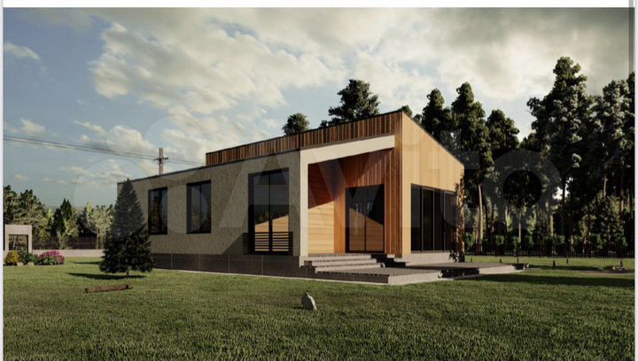 Дом 100 м² на участке 100 сот.