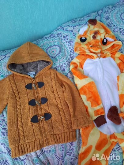 Кофта и кигуруми для мальчика 104-110