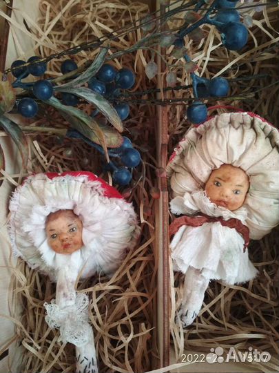 Мухоморчики ёлочные игрушки