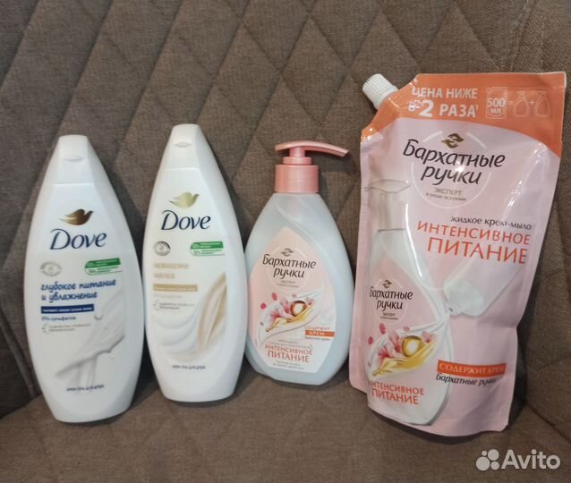 Гель для душа Dove мыло Бархатные ручки