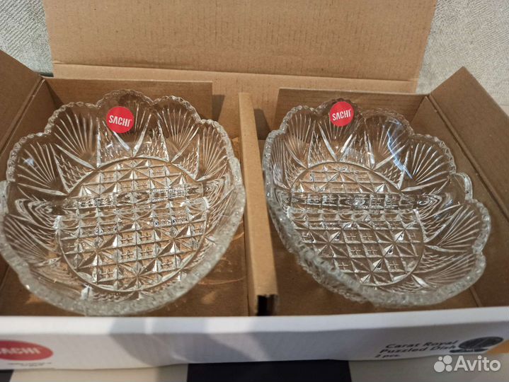 Набор менажниц,2 шт из стекла.Новый