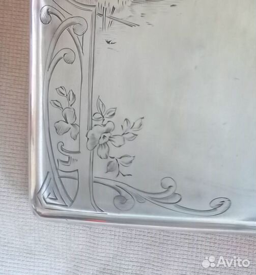 Портсигар серебро 84