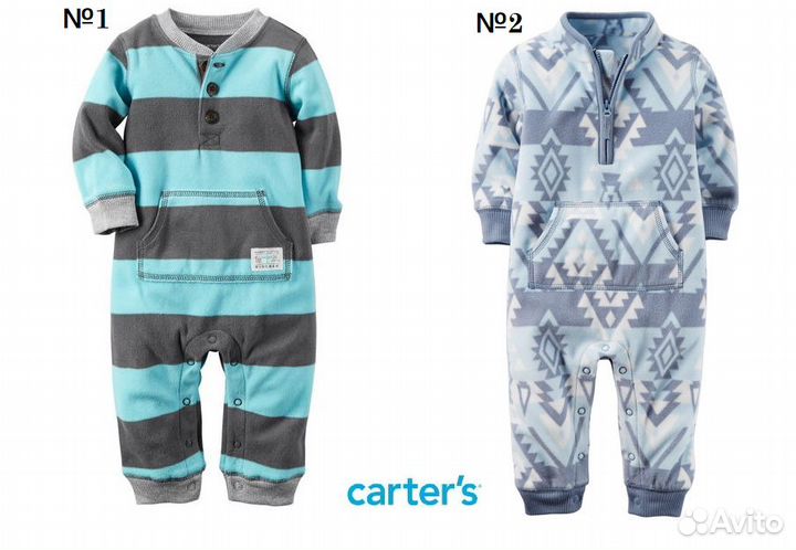 Флисовый комбинезон Carter's Gerber от 0 до 24 мес