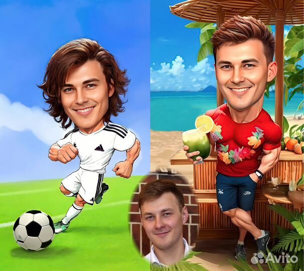 Шаржи и портреты в образе по фото