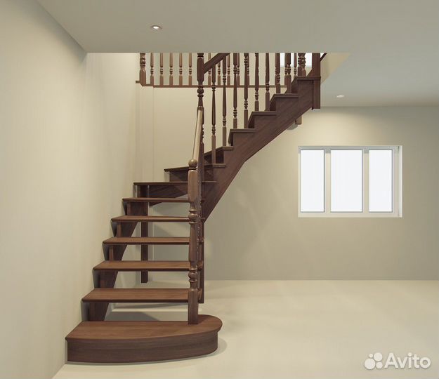 Деревянная лестница / качество премиум
