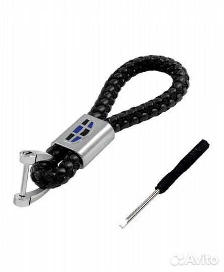 Брелок автомобильный плетёный плетенка