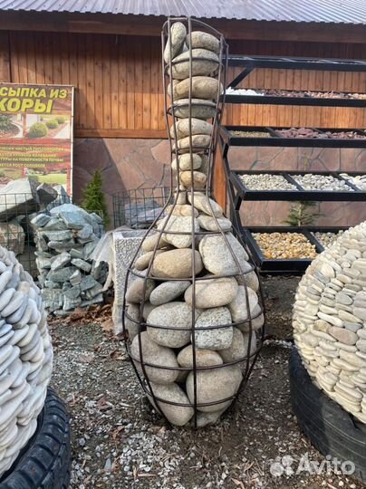 Ваза габион сад/участок/дача коттедж