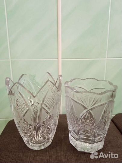 Ваза хрустальная