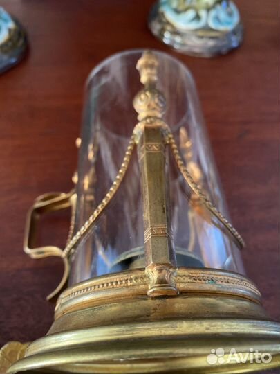 Подсвечник антикварный ручной. Латунь