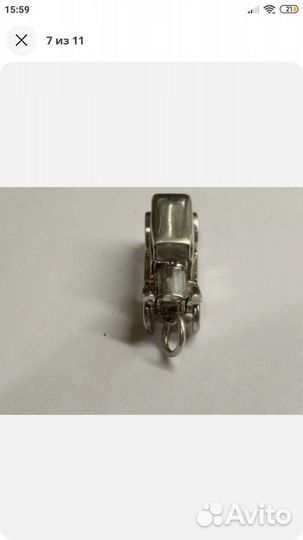 Ретро автомобиль серебро СССР