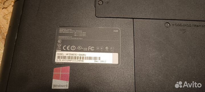 Ноутбук samsung np300e5c