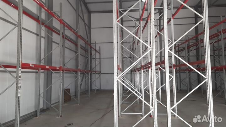 Стеллажи паллетные металлические для склада