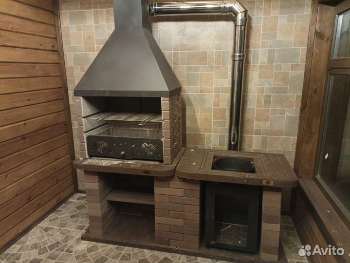 Сборный Комплекс Барбекю. Мангал, Печь под Казан f