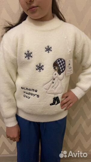 Кофта теплая для девочек 7-8