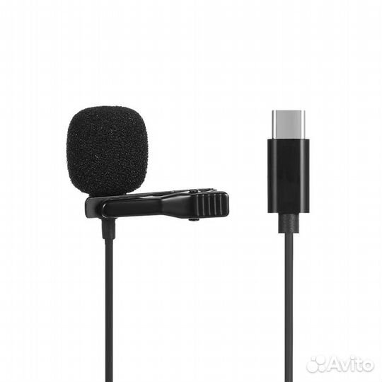 Петличный микрофон USB type C 3 м