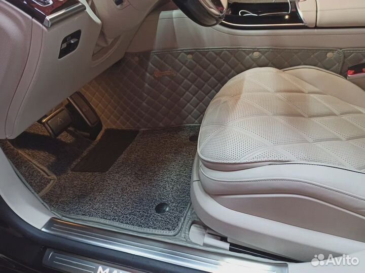 3D Коврики Mercedes S W223 Экокожа Салон Багажник