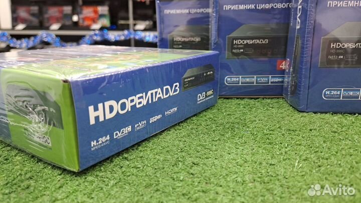 DVB-T2 тв приставка Орбита HD-999C (пт18б)