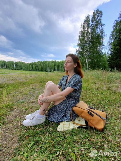 Летнее платье с принтом