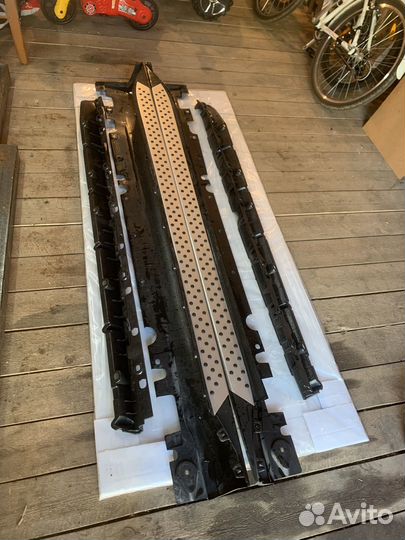 Навесные пороги BMW x6,подножки