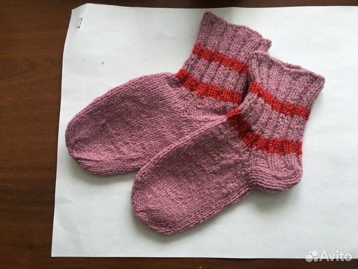 Носки детские вязаные