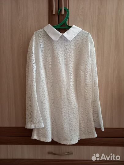Блузка белая р42
