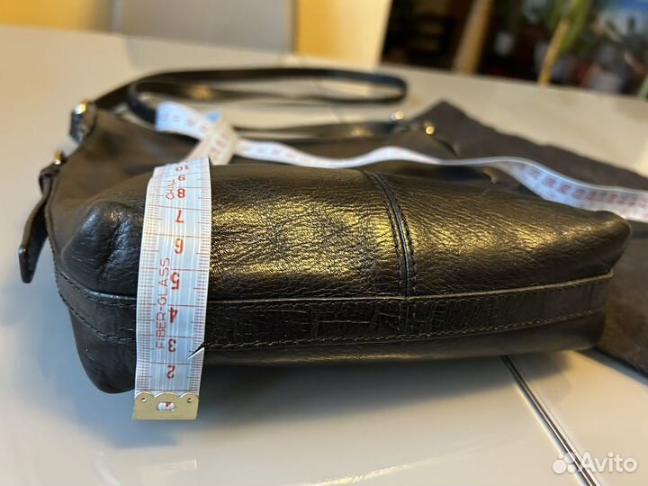 Сумка кросс боди черная dkny натуральная кожа