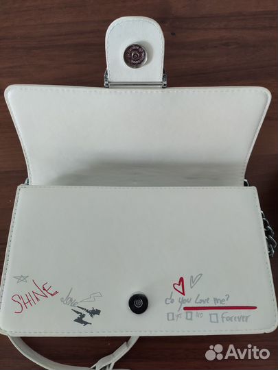 Стильная сумка Рinko love белая