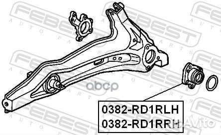 Ступица 0382-RD1RLH 0382-RD1RLH Febest