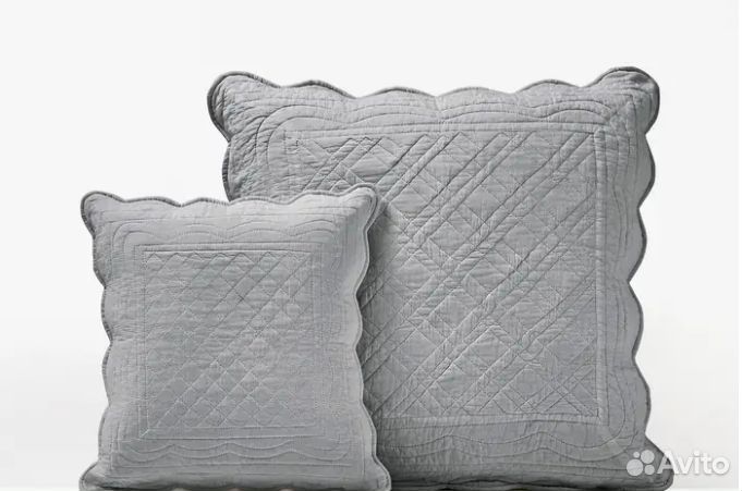 Покрывало серое хлопок стеганное 240*270 Франция