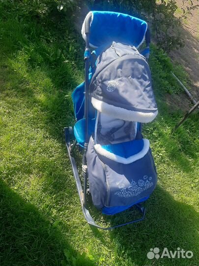 Детские санки коляска ника