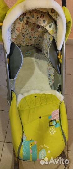 Детские санки коляска с колесами