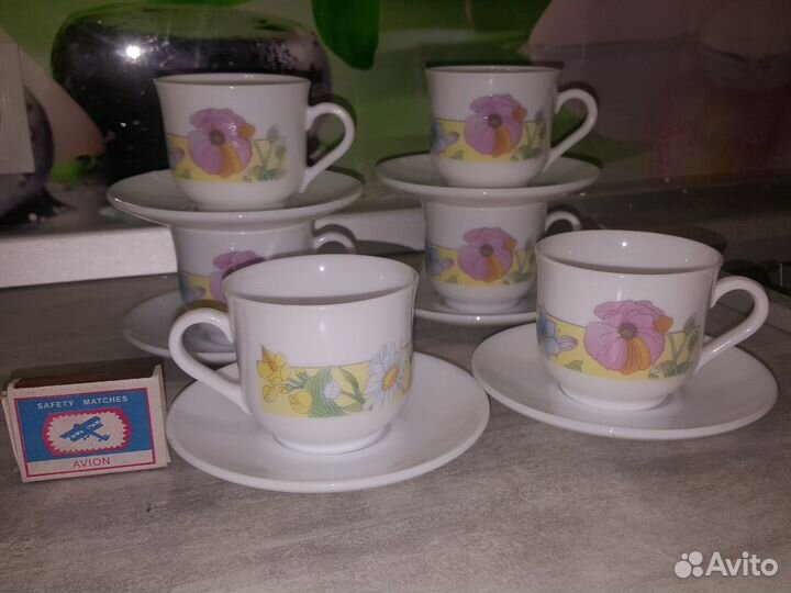 Сервиз чайный 150мл новый Франция Arcopal 6 персон