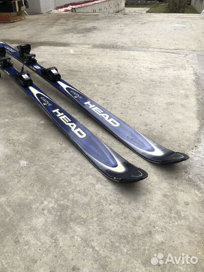 Горные лыжи head carve 6 170см + палки и чехол