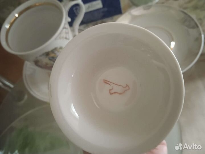 Бокалы, чайные пары 500 мл,Дулево, Лефард