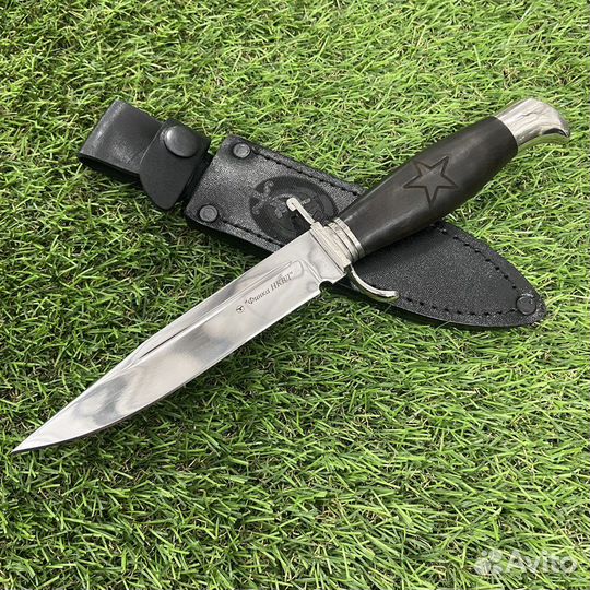 Туристический нож Нквд (нержавеющая сталь,граб)