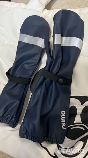 Варежки краги прорезиненные, непромокаемые reima