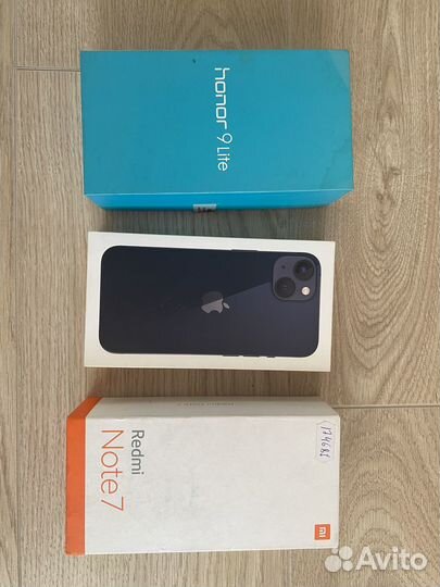 Коробка от телефона honor, redmi, iPhone