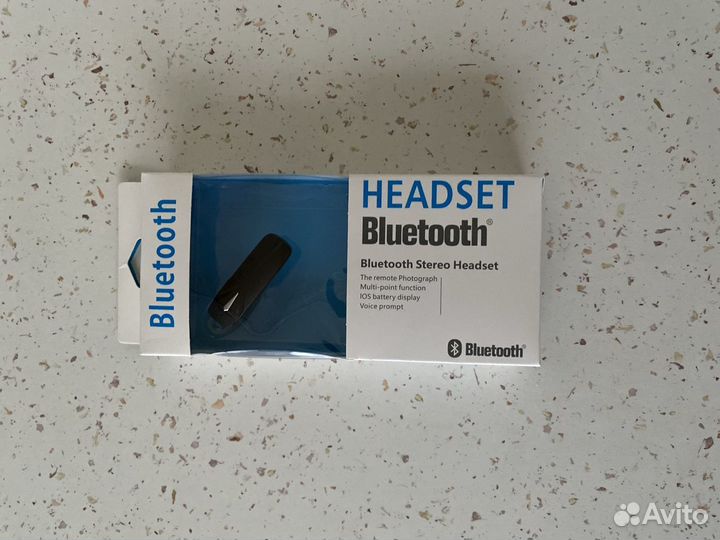 Headset Bluetooth стерео гарнитура в ухо к телефон