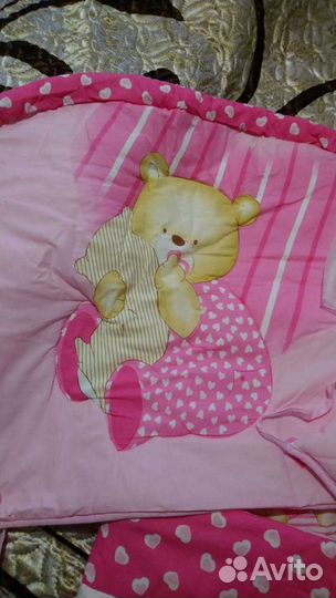 Комплект бортиков в кроватку фирма Золотой Гусь